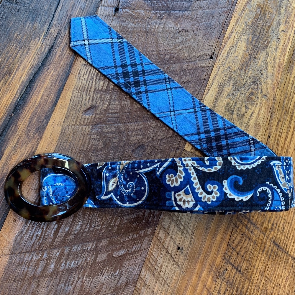 Vera Bradley Retired Blue Windsor Belt